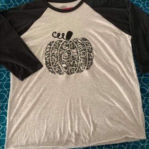 Pumpkin baseball tee